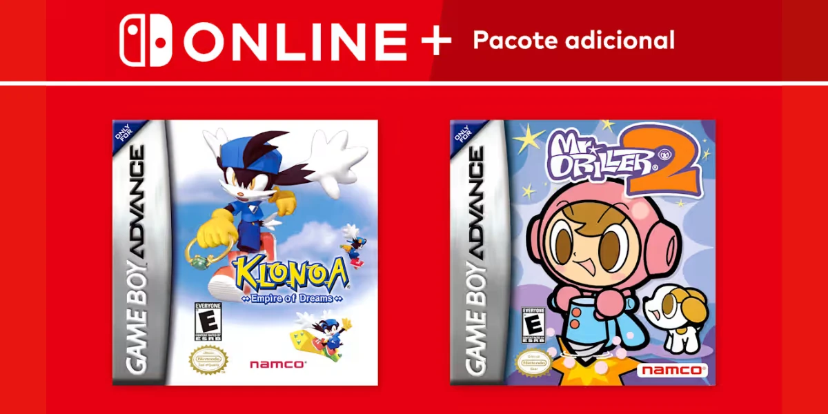 Klonoa: Empire of Dreams e Mr. Driller 2 chegam ao Nintendo Switch Online com muita nostalgia!