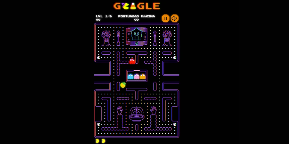 PAC-MAN Halloween 2025: o novo Doodle interativo do Google que mistura nostalgia e sustos divertidos