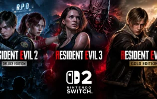 Resident Evil 2, 3 e 4 chegam ao Nintendo Switch 2 em outubro de 2026
